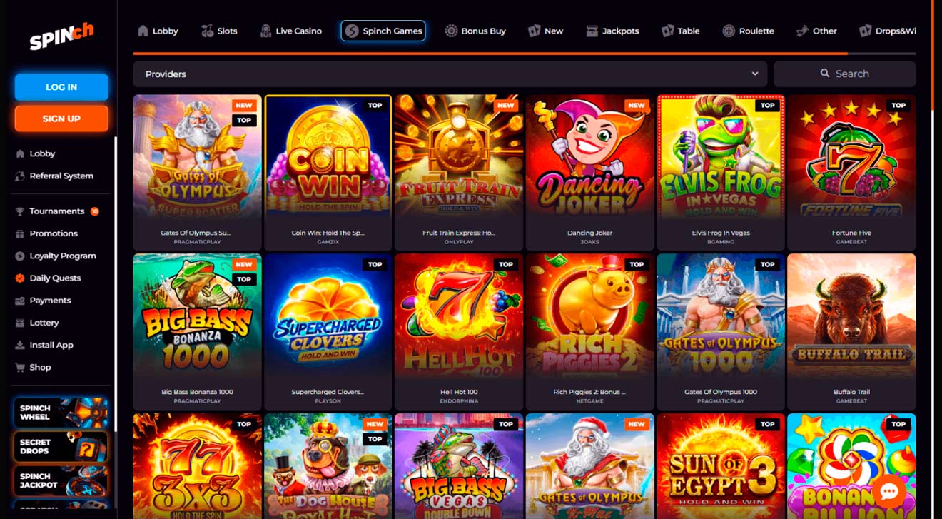 Spinch games
